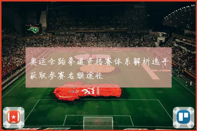 奥运会跆拳道资格赛体系解析选手获取参赛名额途径